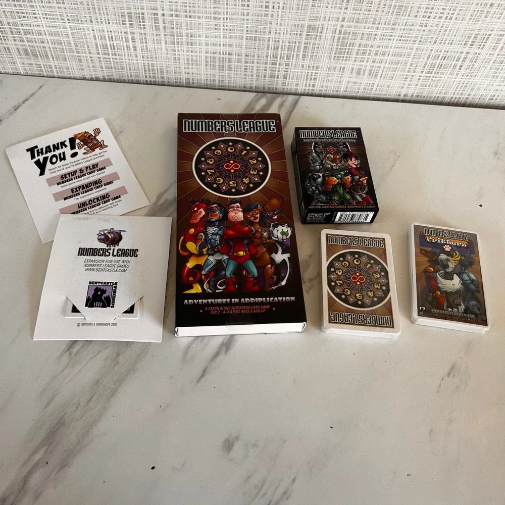 Numbers‎ League Adventures in Addiplication Card Game Math Superhero Ages 8+